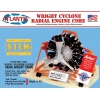 Plastikmodell – ATLANTIS Models Motor 1:12 Wright Cyclone 9 Sternmotor STEM – AMCM6052